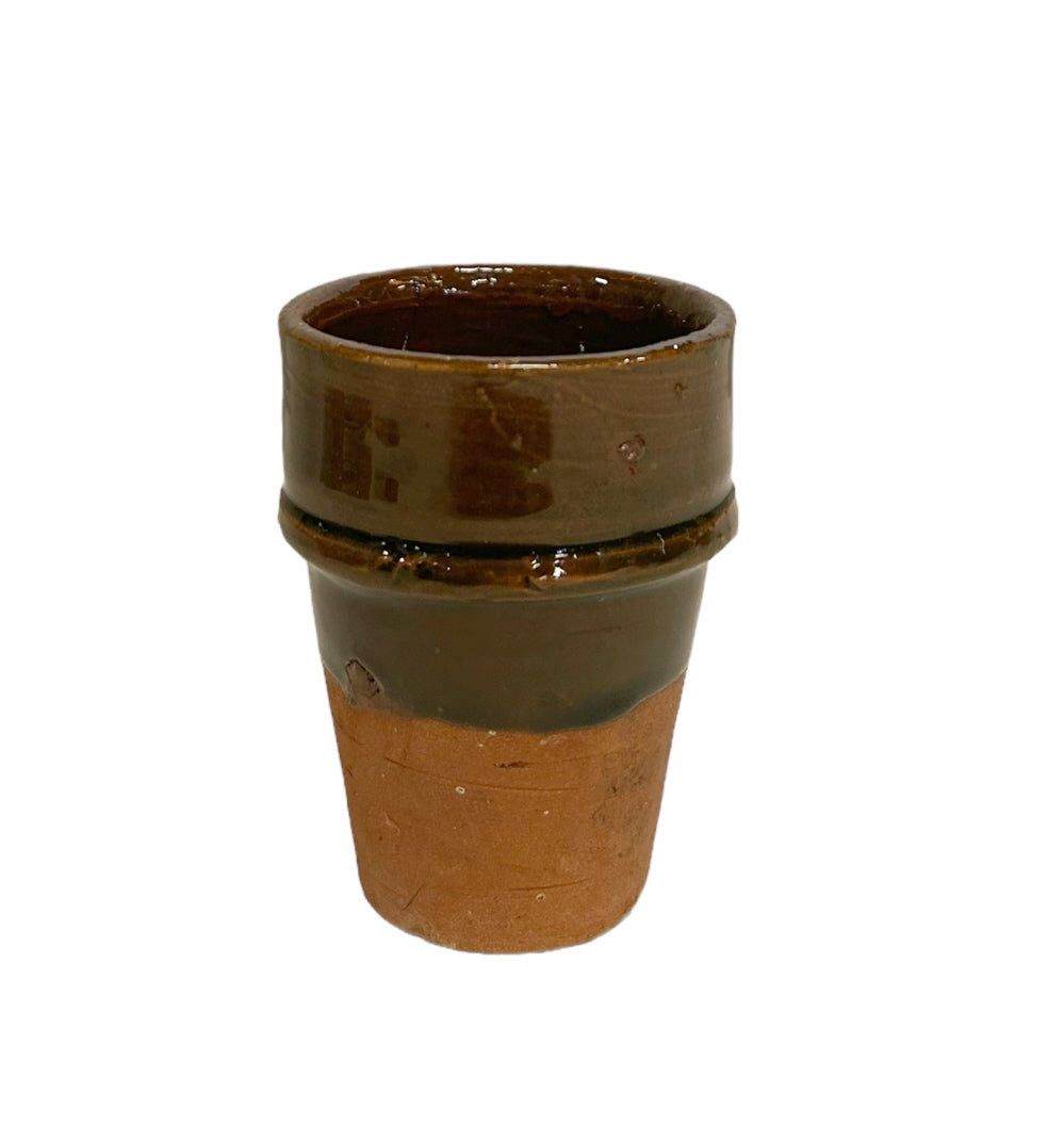 Marokkanische halbglasierte Espressotassen 70 ml