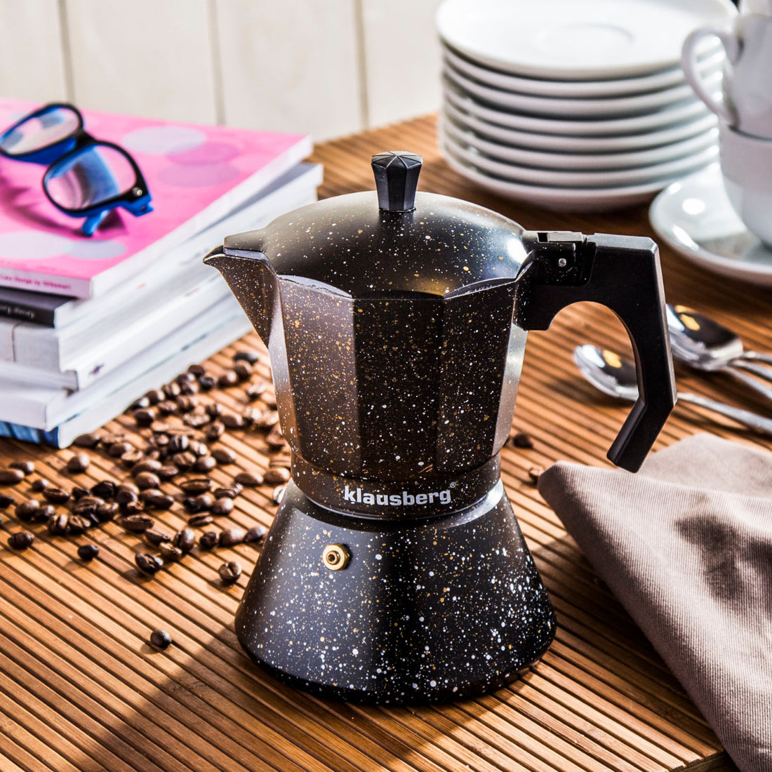 Percolator 6 kops – aluminium espressomaker voor op het fornuis – foto 2