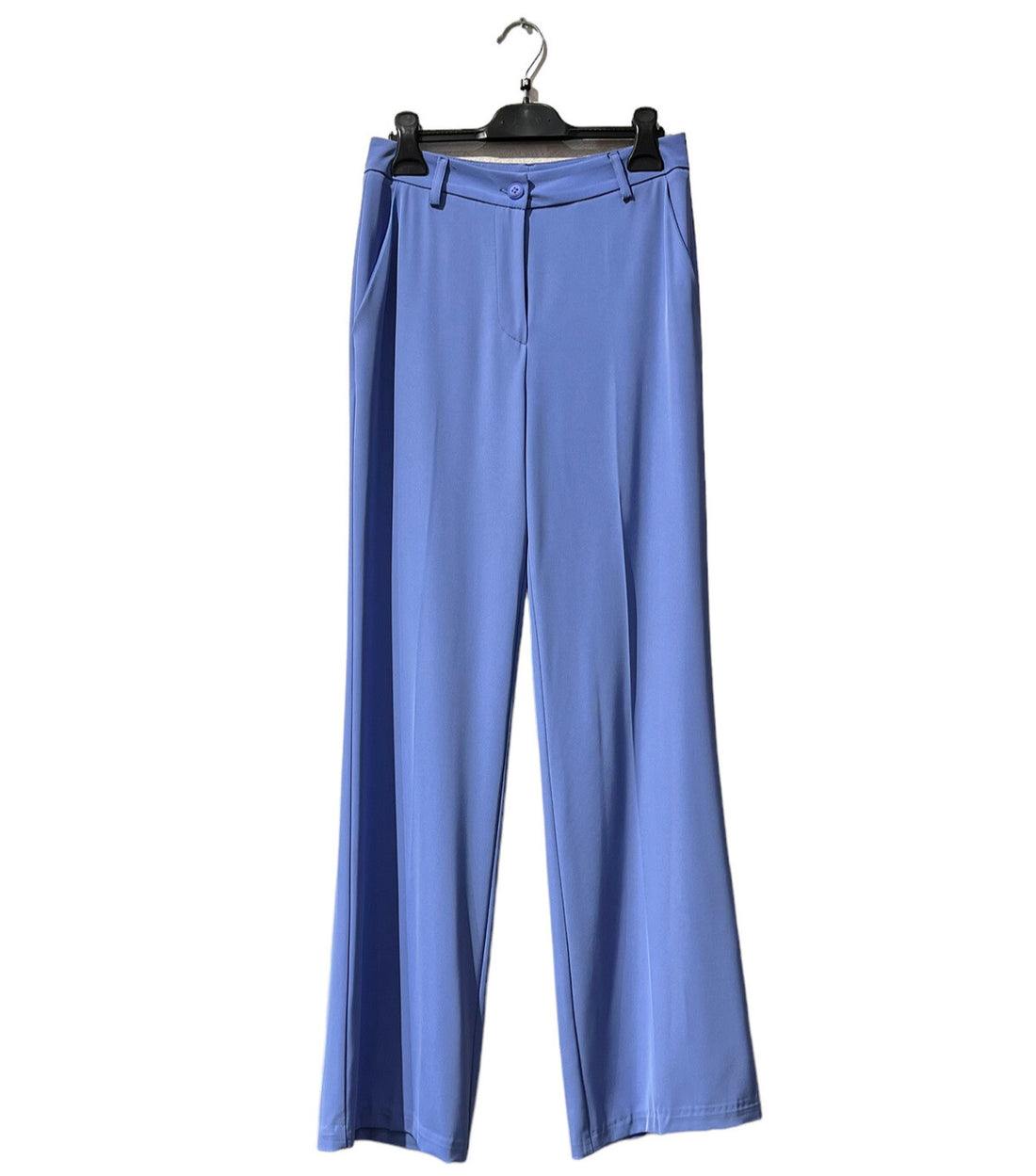 Wide leg broek lang voor dames – soepel vallende stof met elastaan – foto 12