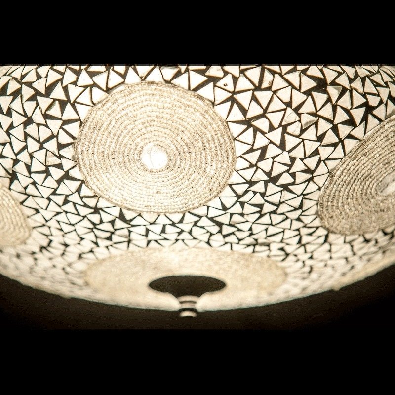 Oriental mosaic ceiling light with beads Ø 38 cm