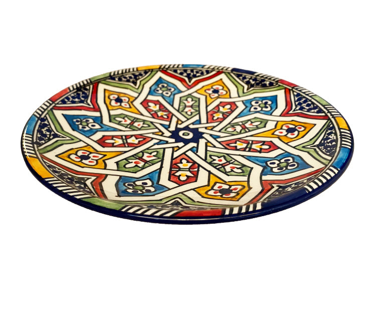 colorful Moroccan plate Fes Ø 25