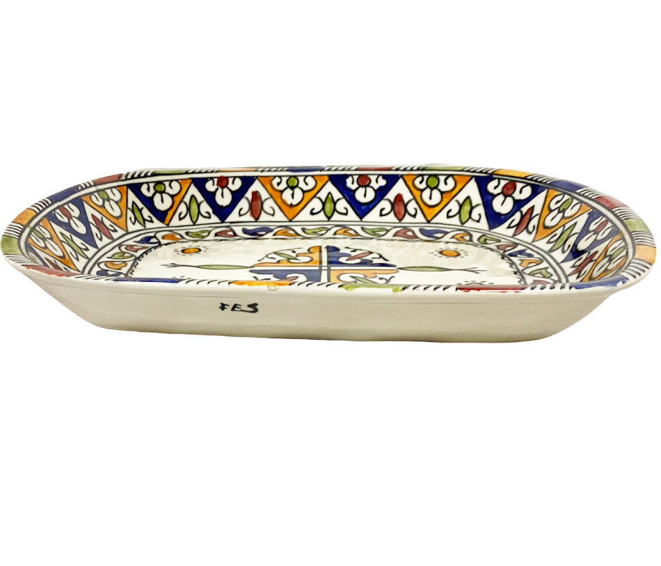 Plat marocain multicolore