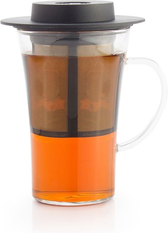 Teeglas met filter en deksel 280 ML