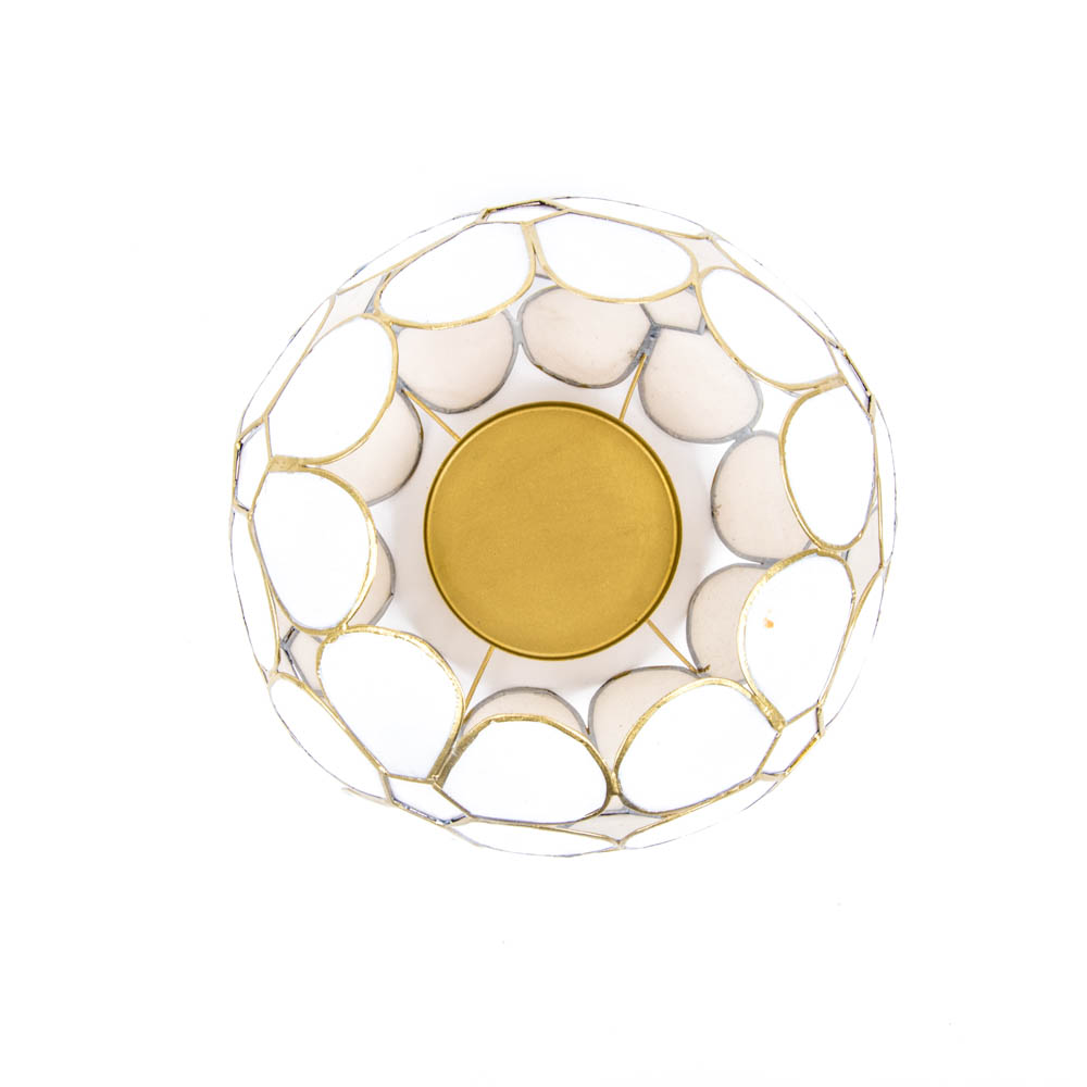 Fleur bougie d'ambiance blanche