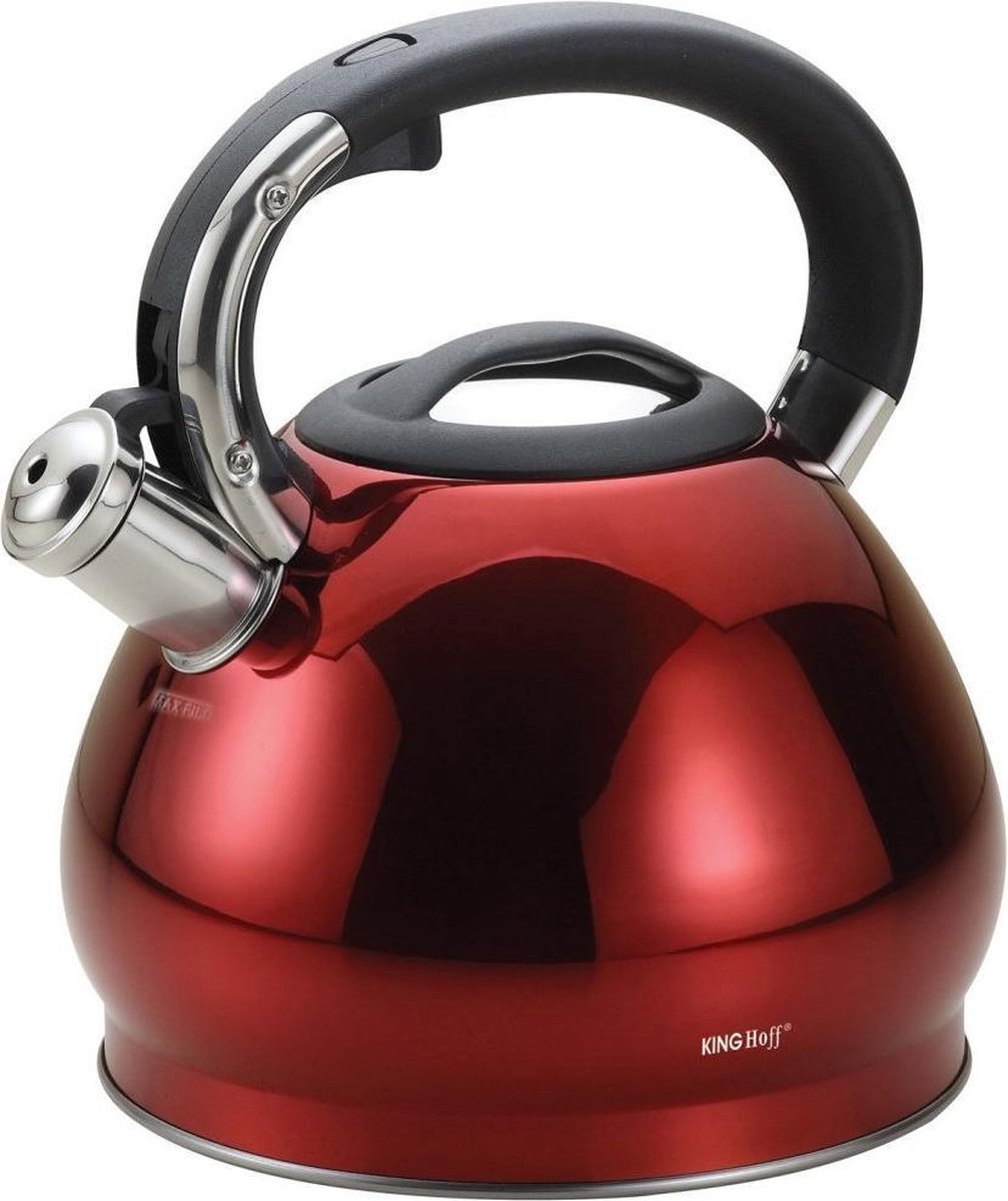 Pfeifenkessel - 3.4 Liter - Rot - Glänzend