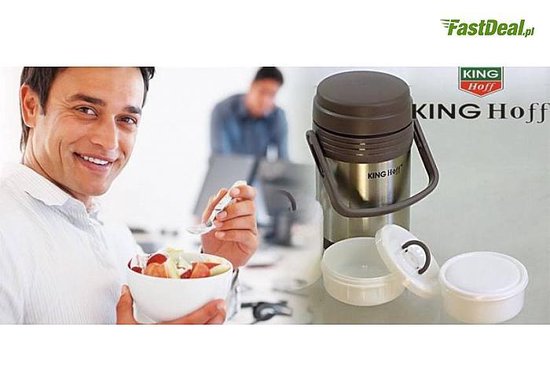 Thermos alimentaire - Boîte à lunch en acier inoxydable - 3 récipients séparés (0,3 L + 0,68 L + 0,32 L) - Double paroi - Maintient au chaud et au froid pendant des heures - Capacité totale de 1,5 L - Léger et incassable