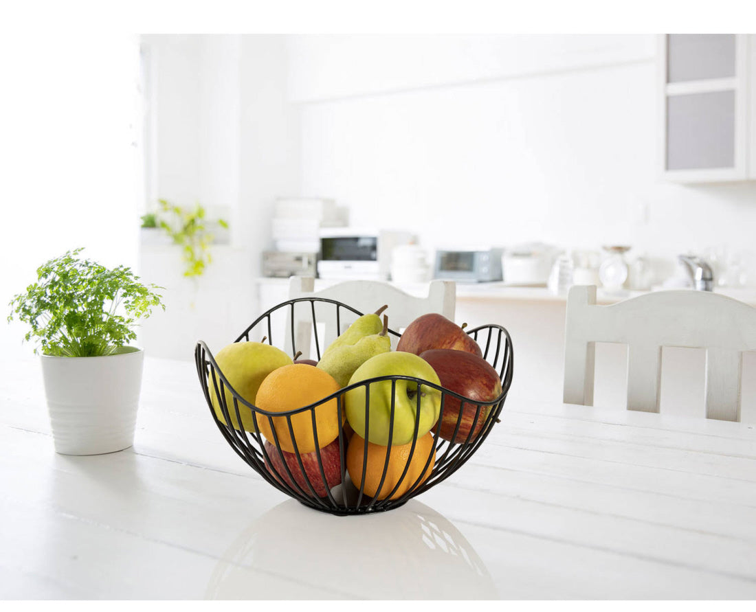 Zwarte Metalen  Fruitkom - Fruitschaal