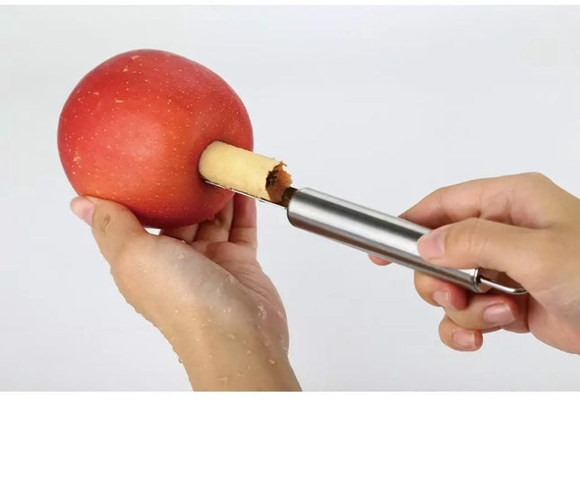 Kinghoff Fruit Corer - Stainless Steel, Apples, Pears, Tomatoes - Easy and Hygienic Kitchen Tool - Core Remover