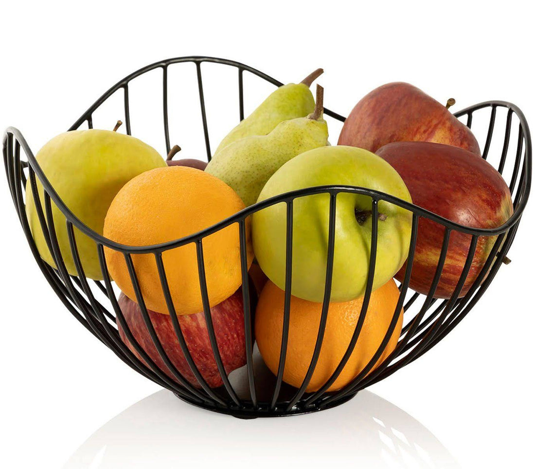 Zwarte Metalen  Fruitkom - Fruitschaal