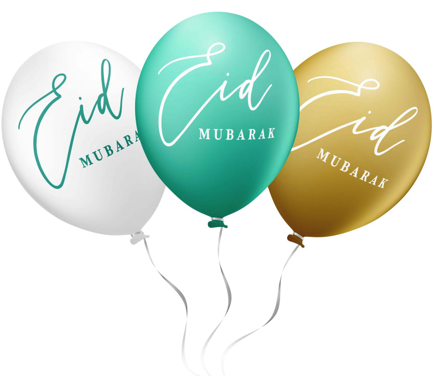 EID mubarak ballonnen mix 6 stuks