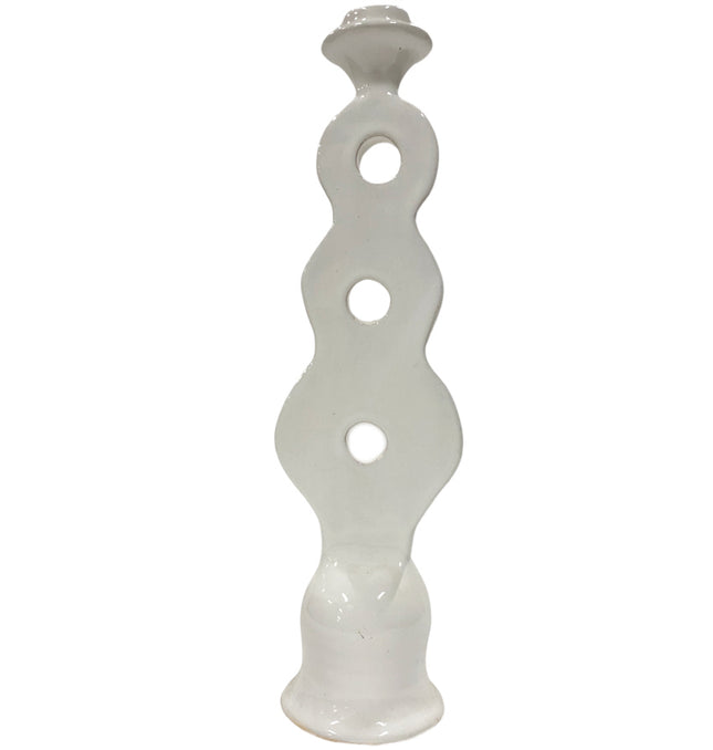 Gaten kandelaar Modern Tamegroute XL – Marokkaans aardewerk, 34–36 cm – foto 2