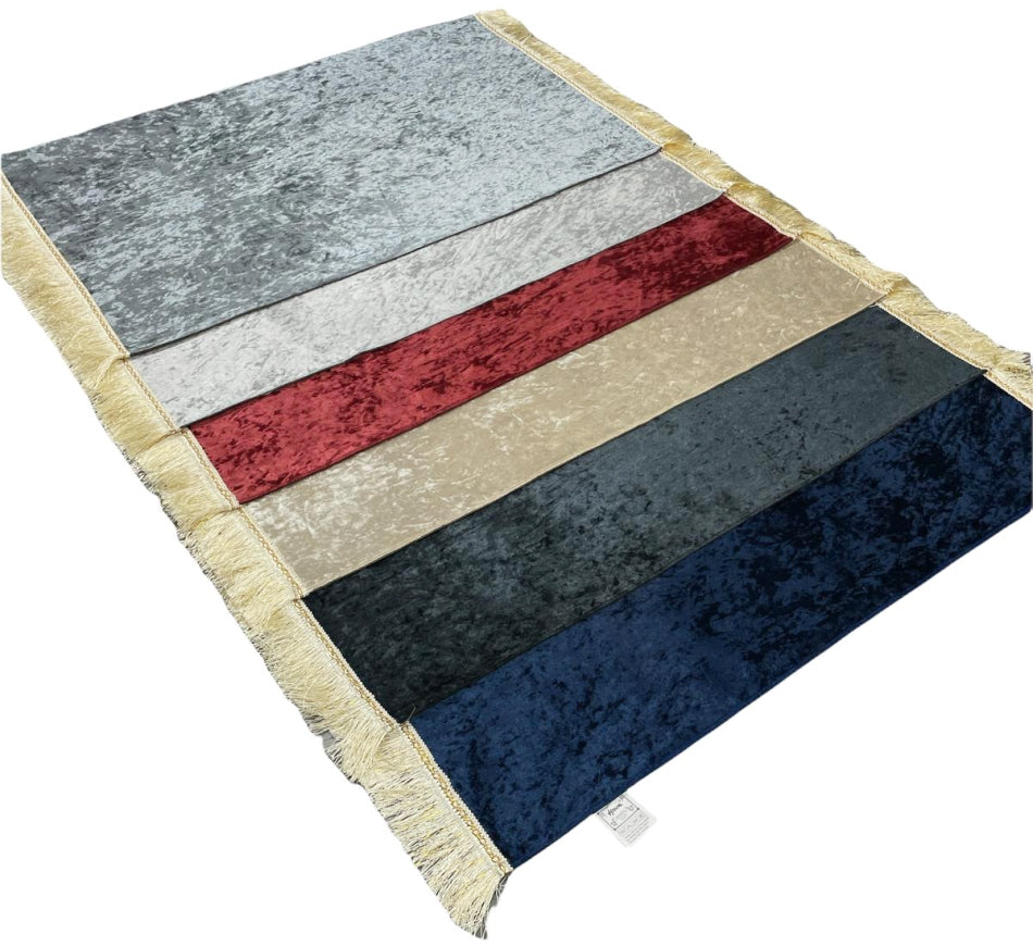 Gebedskleed velours zonder motief – zachte gebedsmat (sajada) met antislip – foto 5