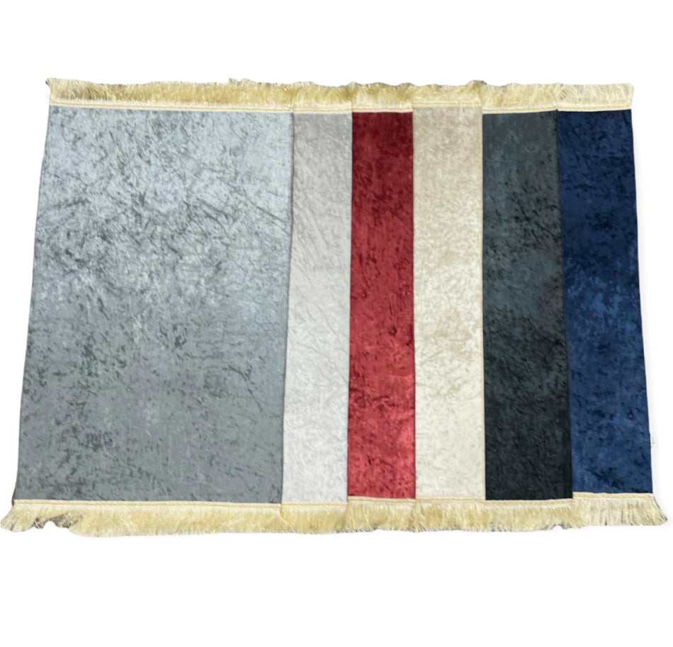 Gebedskleed velours zonder motief – zachte gebedsmat (sajada) met antislip – foto 6
