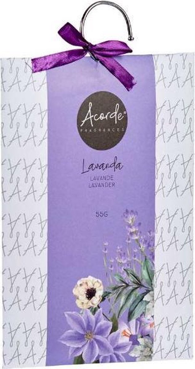 Geurzakje Lavendel 17 X 23 Cm Papier Lila/wit