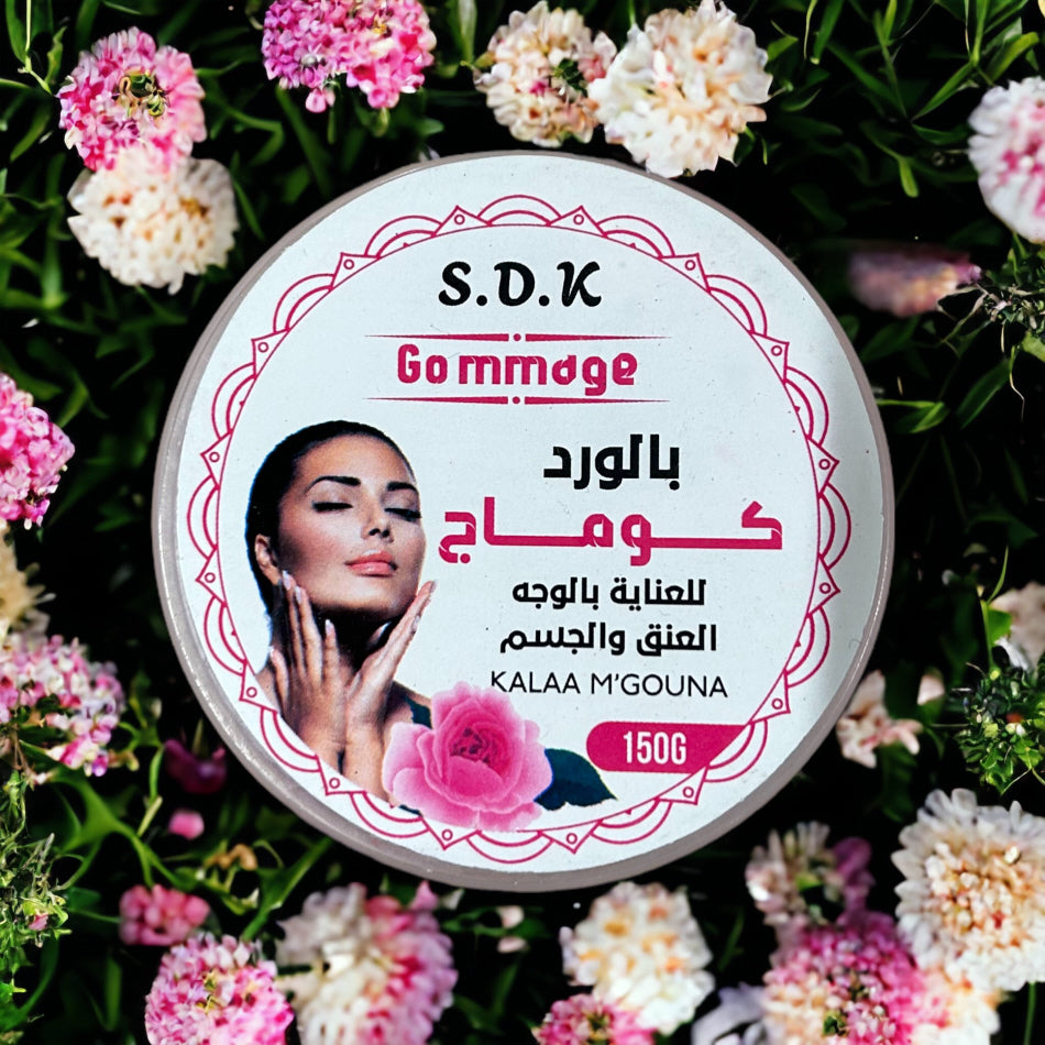 Gommage à la rose marocaine