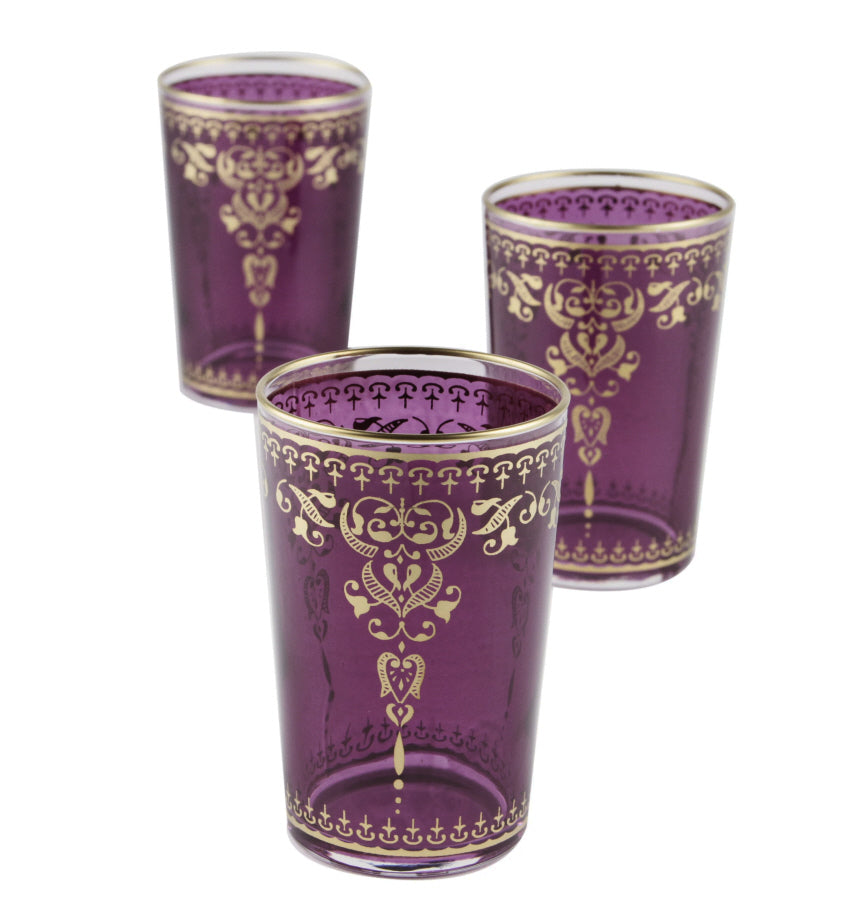 Verres à thé marocains traditionnels