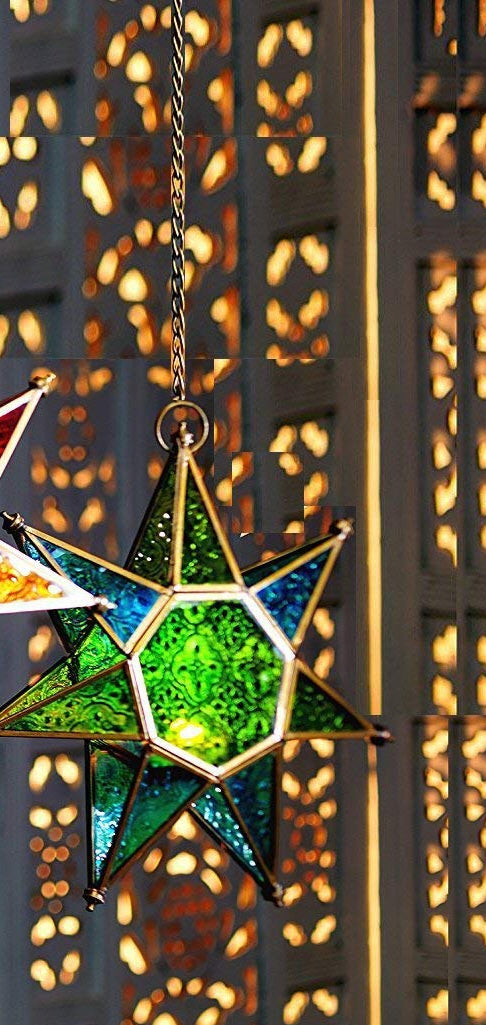 Lanterne étoile suspendue de style marocain