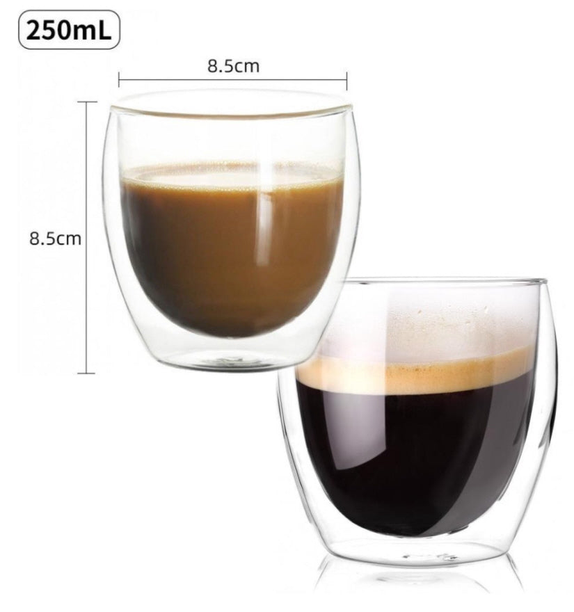 Doppelwandige Gläser - 250 ml - 4 Stück