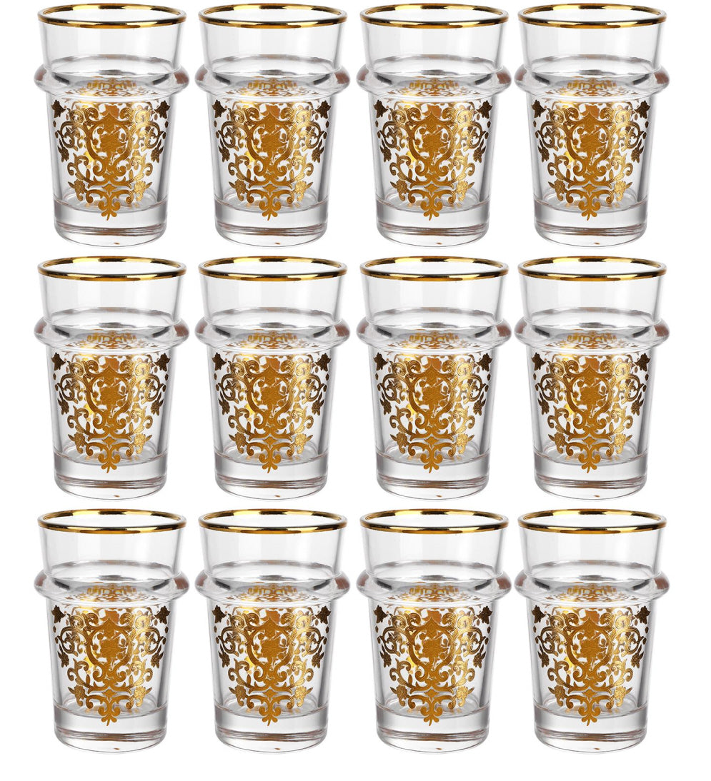 Marokkanische Design-Beldi-Gläser – 12-teilig