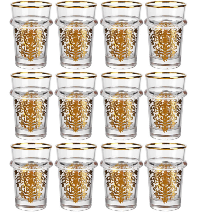 Marokkanische Design-Beldi-Gläser – 12-teilig