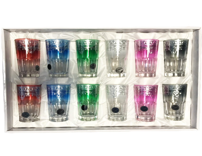 Verres de luxe colorés