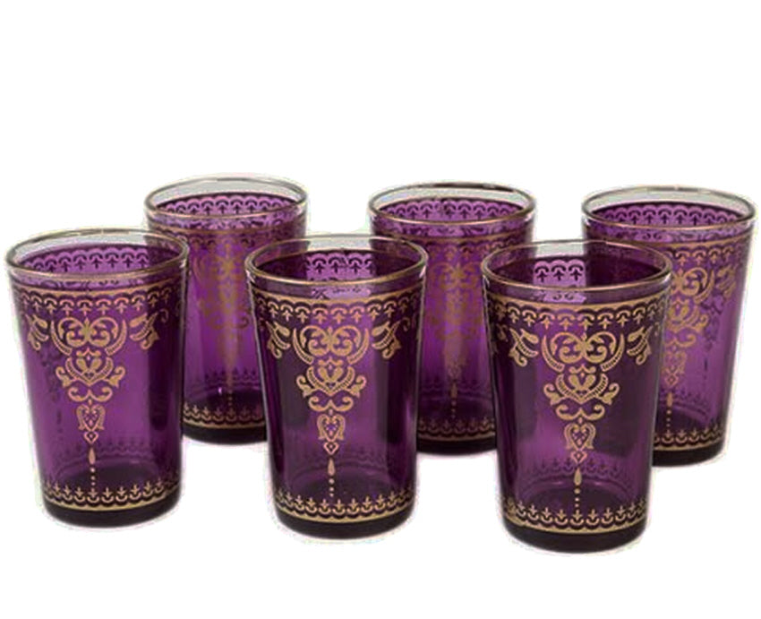 Verres à thé marocains traditionnels