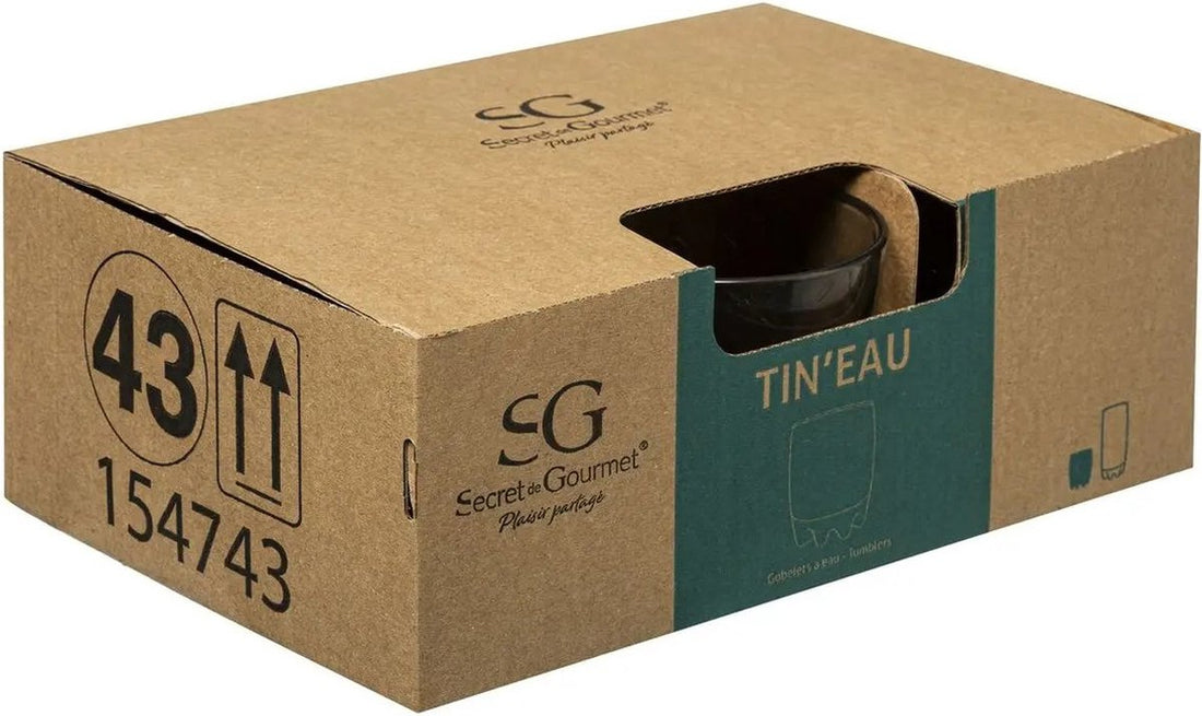 Secret de Gourmet waterglazen Tin, set van 6 – 310 ml – foto 3