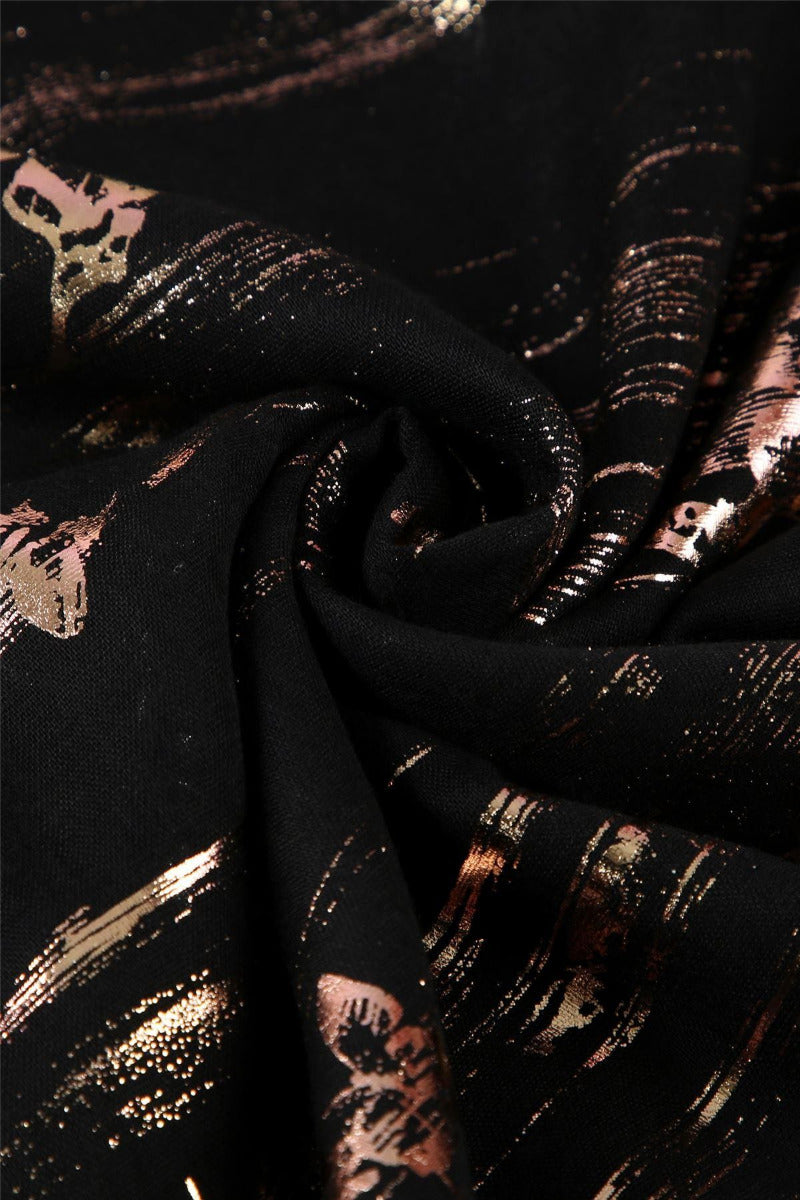 Gold Brushed Butterfly scarf