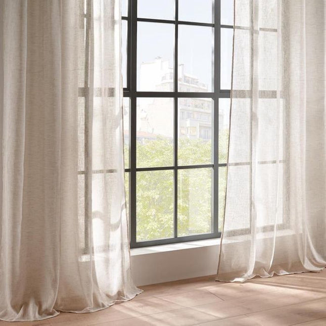 Wit gordijn Atmosphera – polyester, 140 cm breed, klaar om op te hangen – foto 2