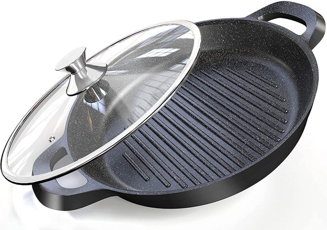 Non-stick cast aluminum grill pan 32 cm