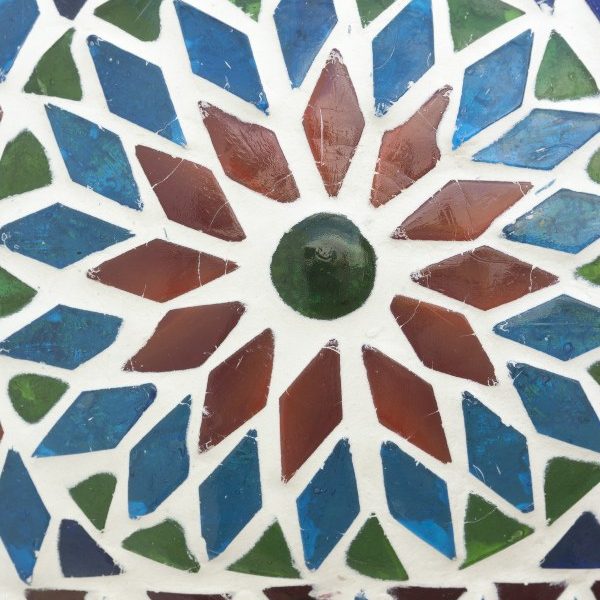 Orientalische Hängeleuchte Gaya Mosaik multicolor