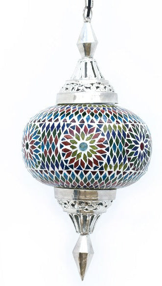 Orientalische Hängeleuchte Gaya Mosaik multicolor