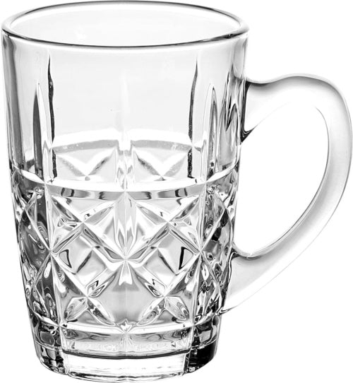 Mugs with handle - Glass set of 6 pcs.