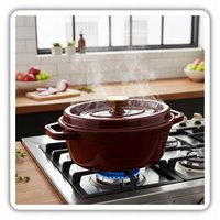 Hage - Gusseiserner Bräter - Schmortopf - gusseiserner Bräter mit Deckel - emailliert - geeignet für Induktion & Backofen - 2,85 Liter - 25,5 x 19,5 x 12,5 cm - Pflaumenfarben