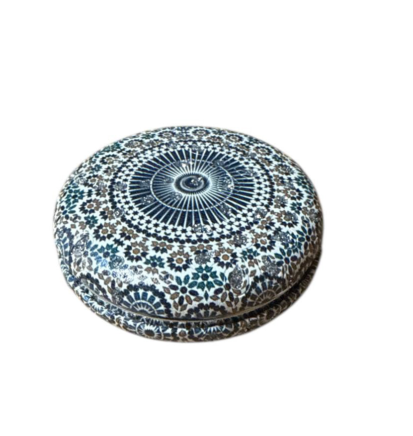 Handspiegel - make-up Ø 7, 5 cm – Marokkaans Design – Compact & Opvouwbaar