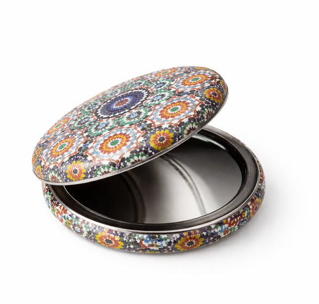 Hand mirror Ø 7.5 cm – Moroccan Design – Compact & Foldable