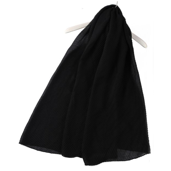 CRINKLE PLAIN scarf