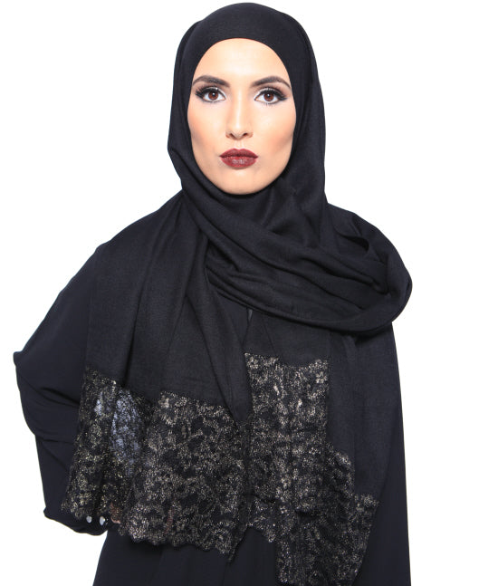 Châle Pashmina en dentelle