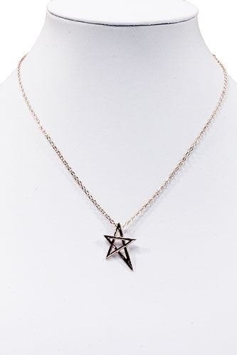Moroccan star necklace (ROSE)