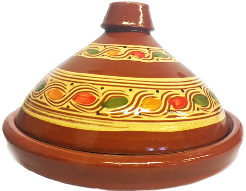 Slaoui tajine Ø 35 cm – handgemaakte Marokkaanse kooktajine van aardewerk