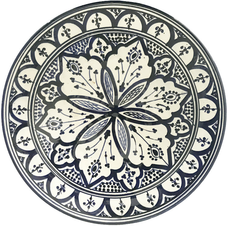 Moroccan bowl blue