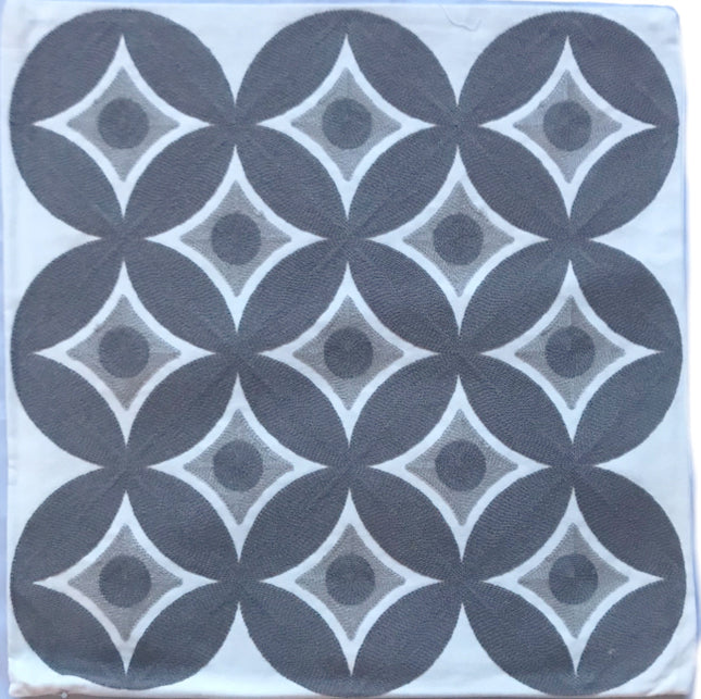 Marokkaanse kussenhoes lichtgrijs – katoen, 45 x 45 cm, zonder vulling