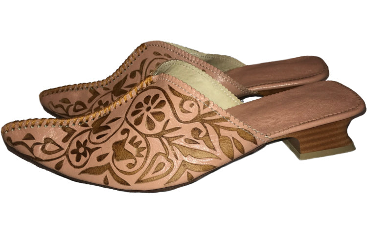 Stella rose mule babouche
