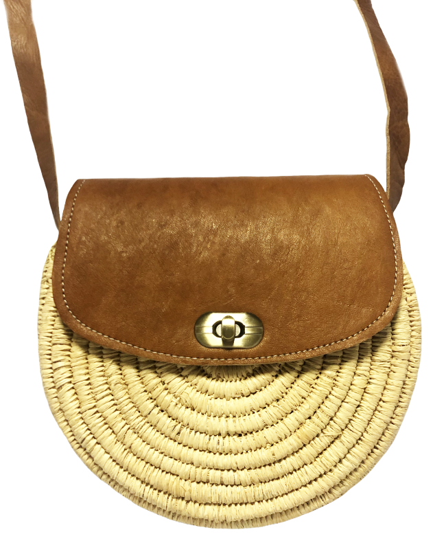 Marokkanische Raffia Crossbody-Tasche