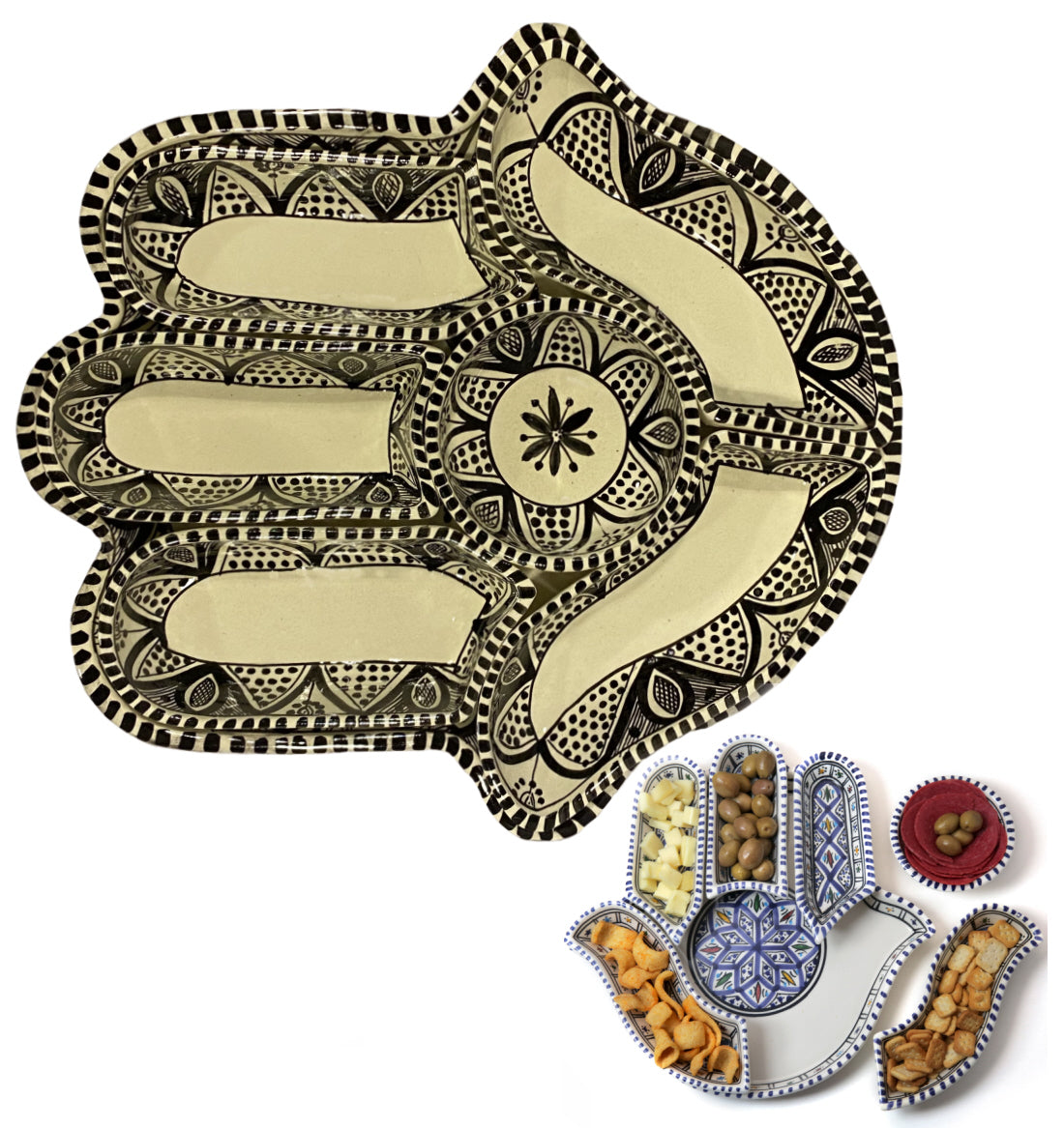 Khamsa hapjesbord serveer set