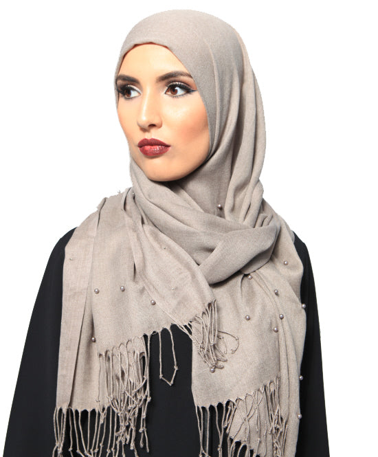 Écharpe pashmina perle