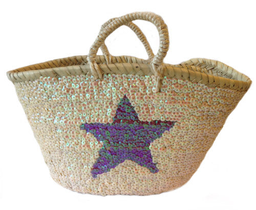 Star basket with sequins