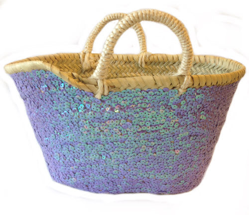 Purple sequin basket