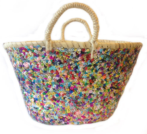 Mand met pailletten Multicolor