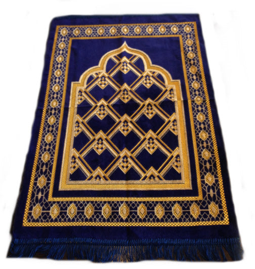 Tapis de prière bleu